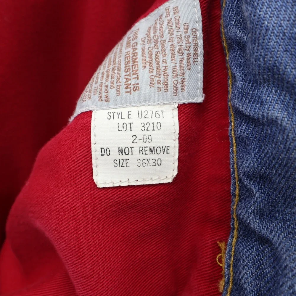 Tyndale FR Flame Resistant Lined Carpenter Jeans Mens 36x30 Blue Made in USA